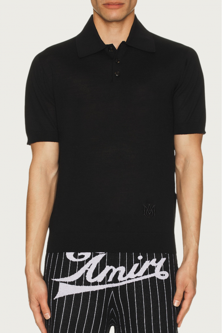 Embroidered Knit Polo