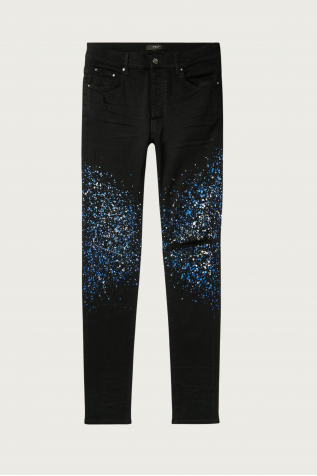 Blue Crystal Painter Jeans
