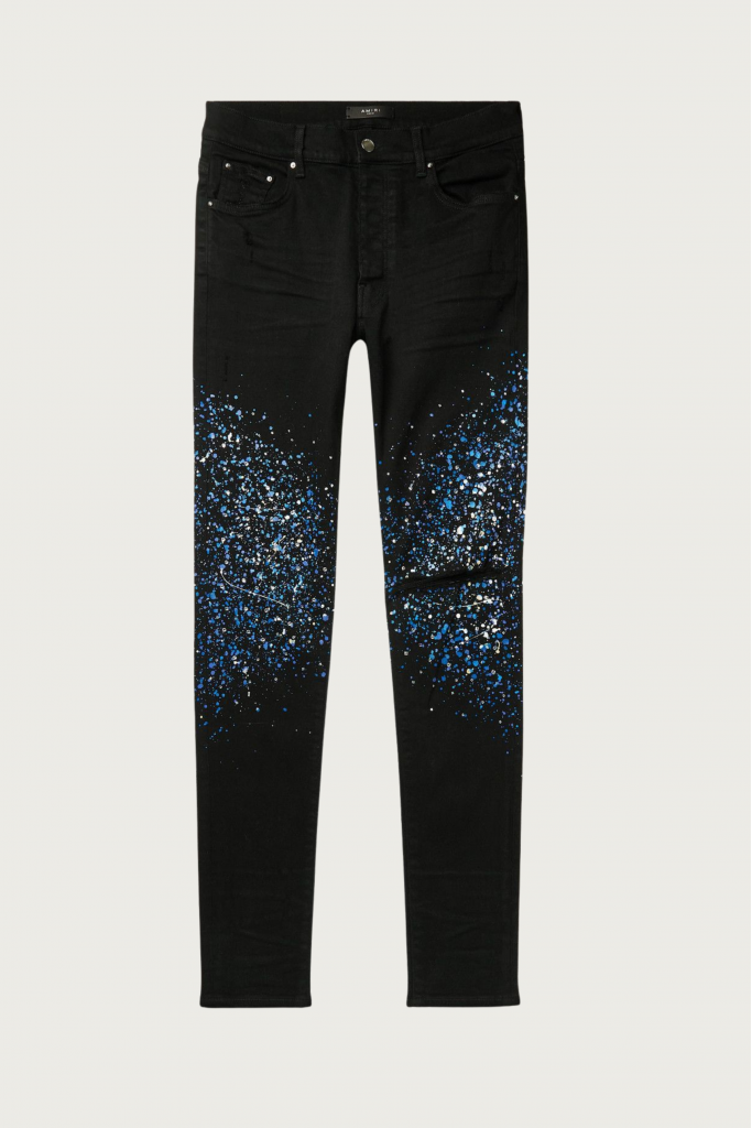Blue Crystal Painter Jeans