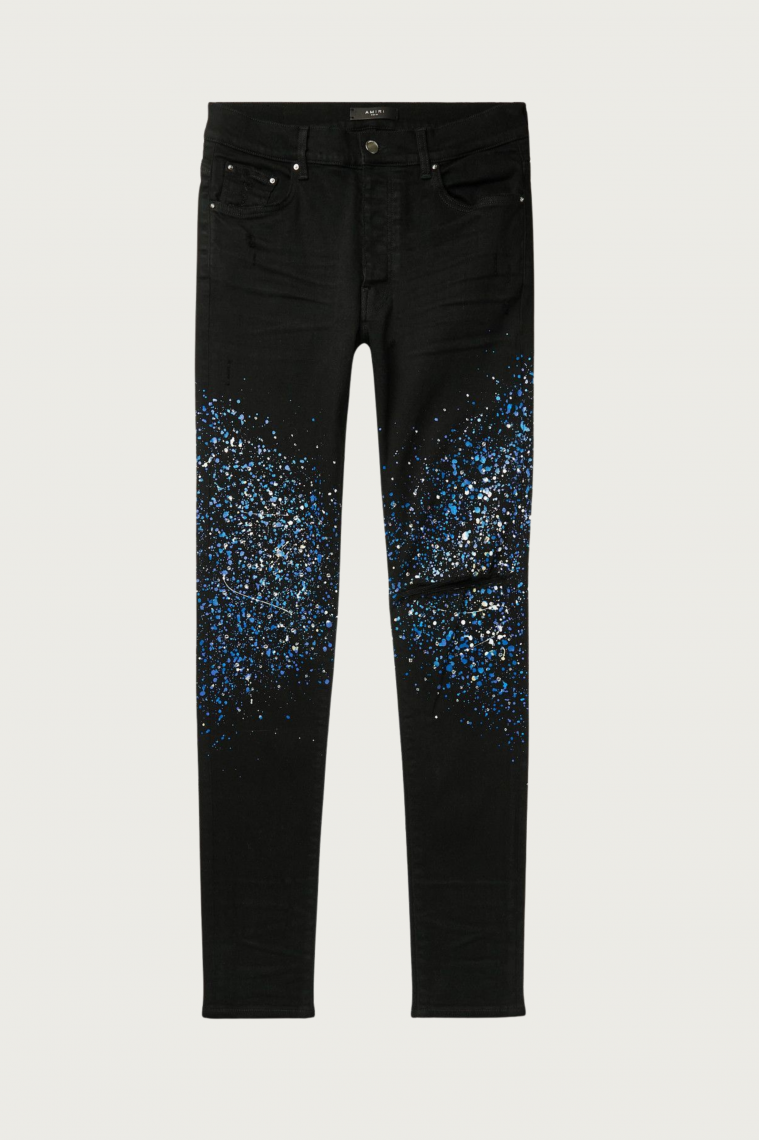 Blue Crystal Painter Jeans