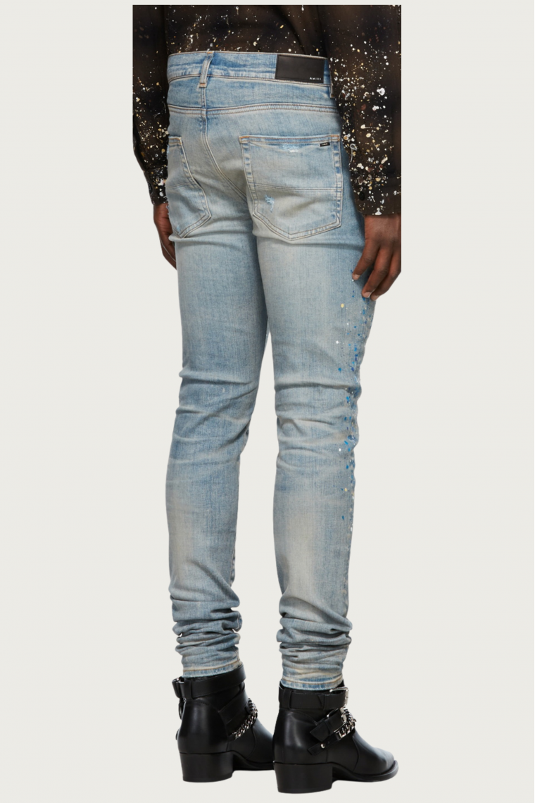 Blue Crystal Painter Jeans