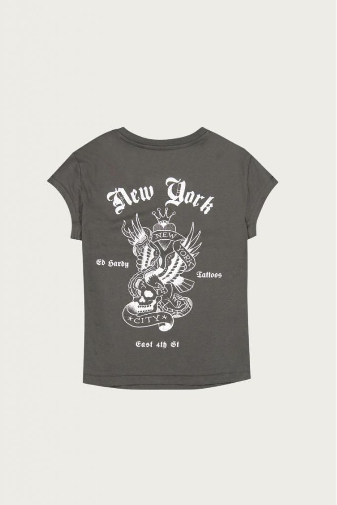 NY EAGLE CAP SLEEVE TEE