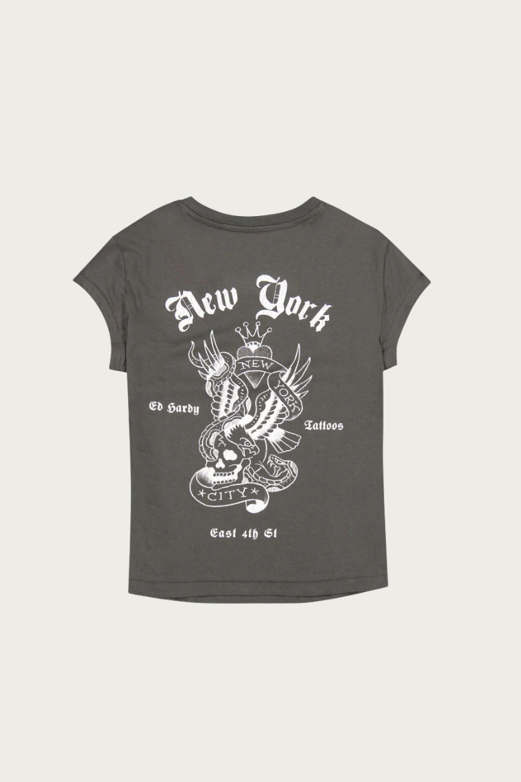 NY EAGLE CAP SLEEVE TEE