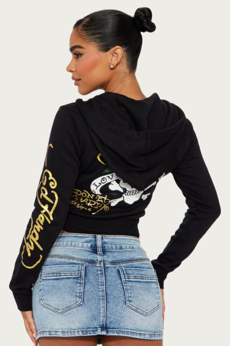 Skull Zip Hoodie