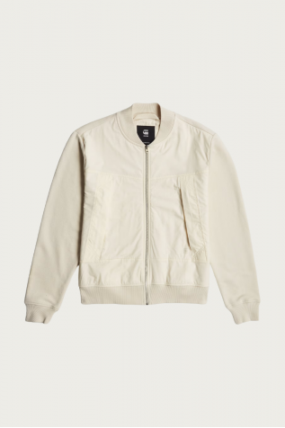 Woven Mix Relaxed Sweater