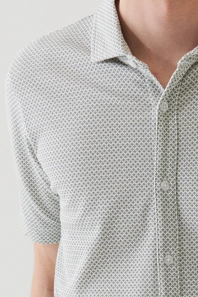 Pima Cotton Stretch Printed Shirt