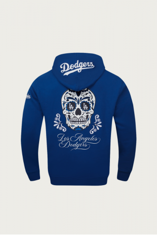 Dodgers Skull Hoodie