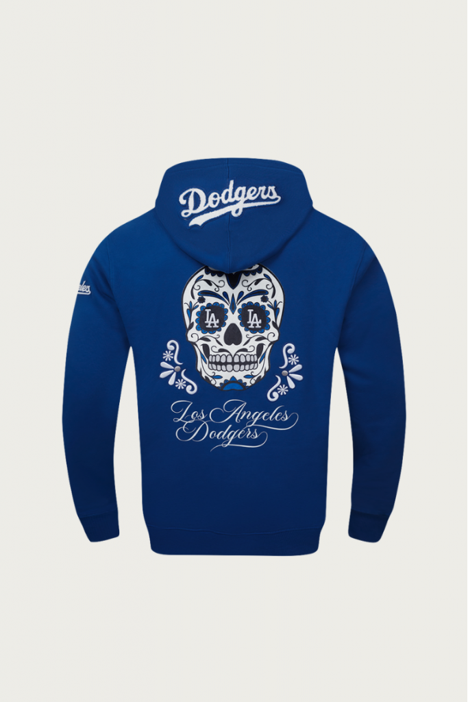 Dodgers Skull Hoodie