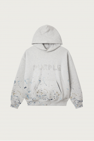 Crystal Stitched Paint Hoodie