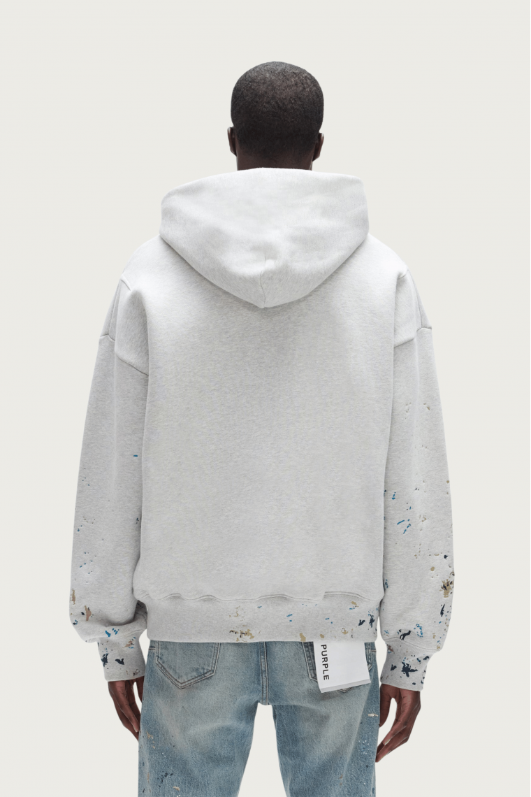 Crystal Stitched Paint Hoodie