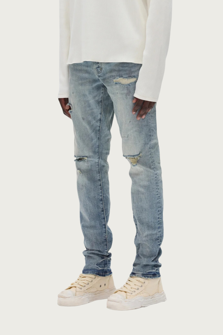 Worn Indigo Reflective Paint