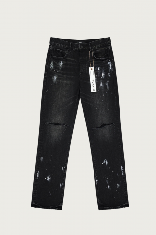 Knee Slit Paint Splatters