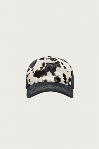Cowhide Print Cap