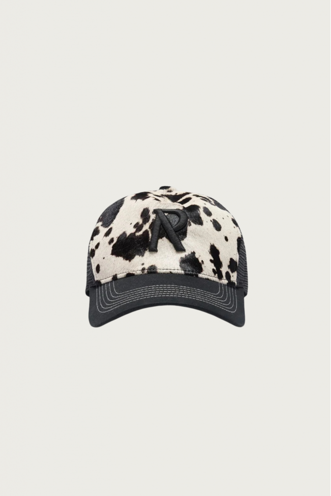 Cowhide Print Cap