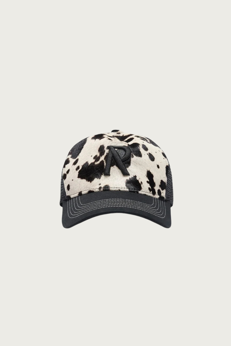 Cowhide Print Cap
