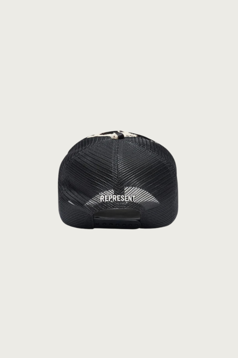 Cowhide Print Cap