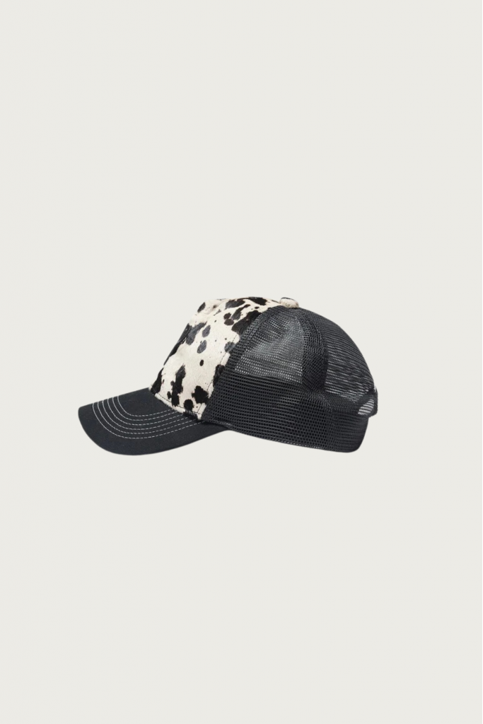 Cowhide Print Cap