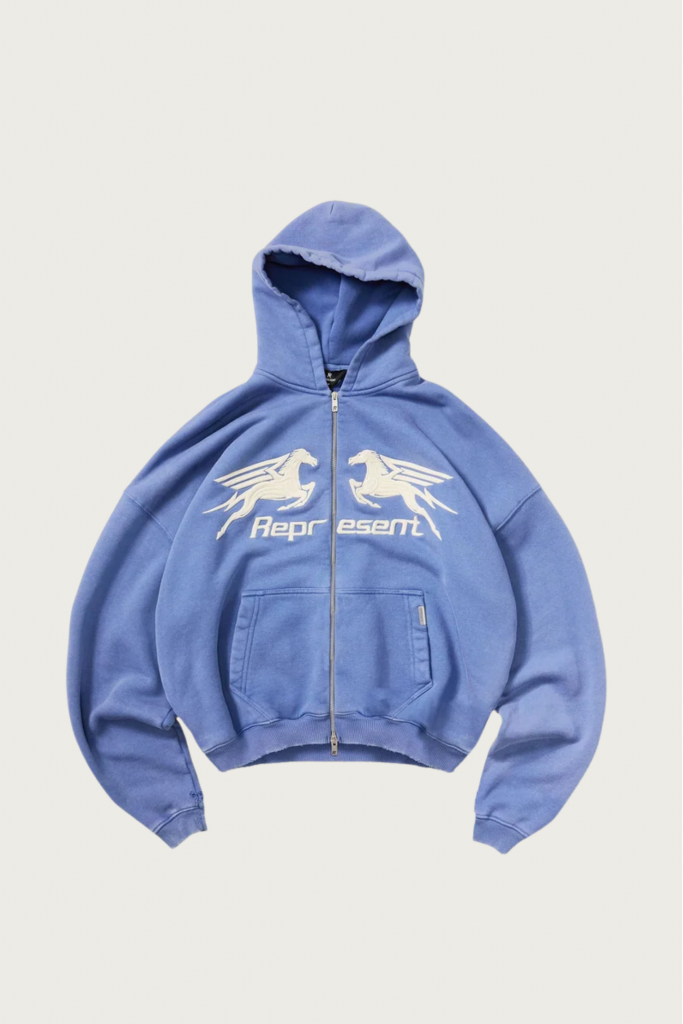 Pegasus Zip Through Hoodie