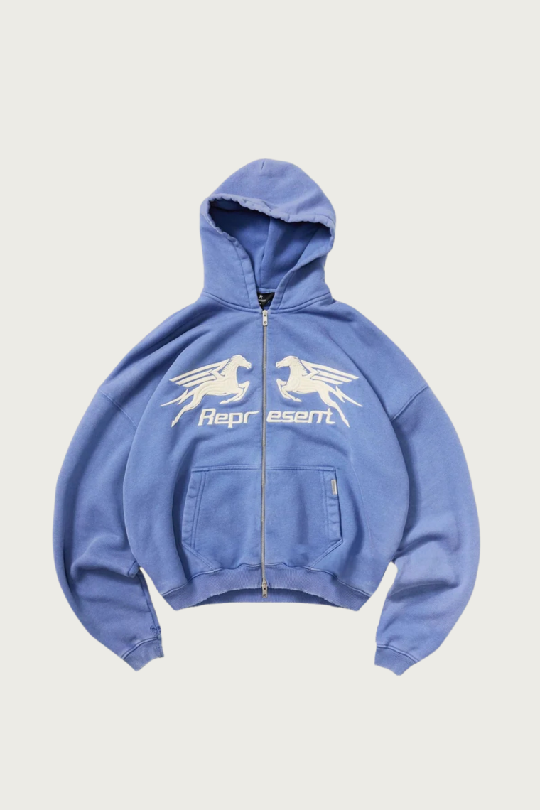 Pegasus Zip Through Hoodie