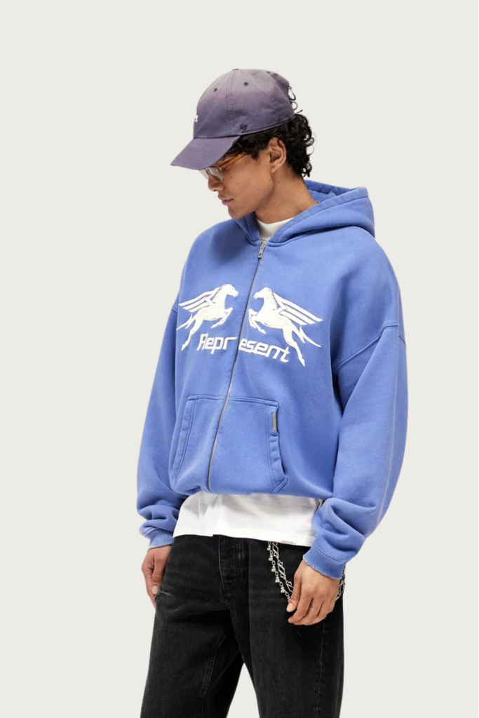 Pegasus Zip Through Hoodie