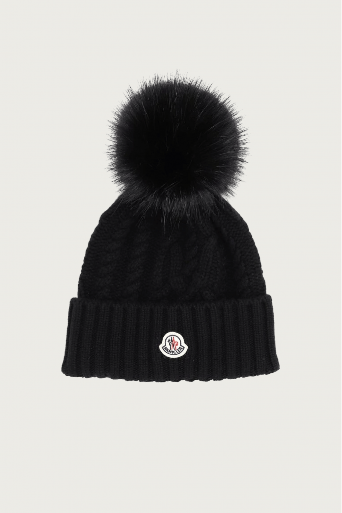Cable Knit Pom Beanie